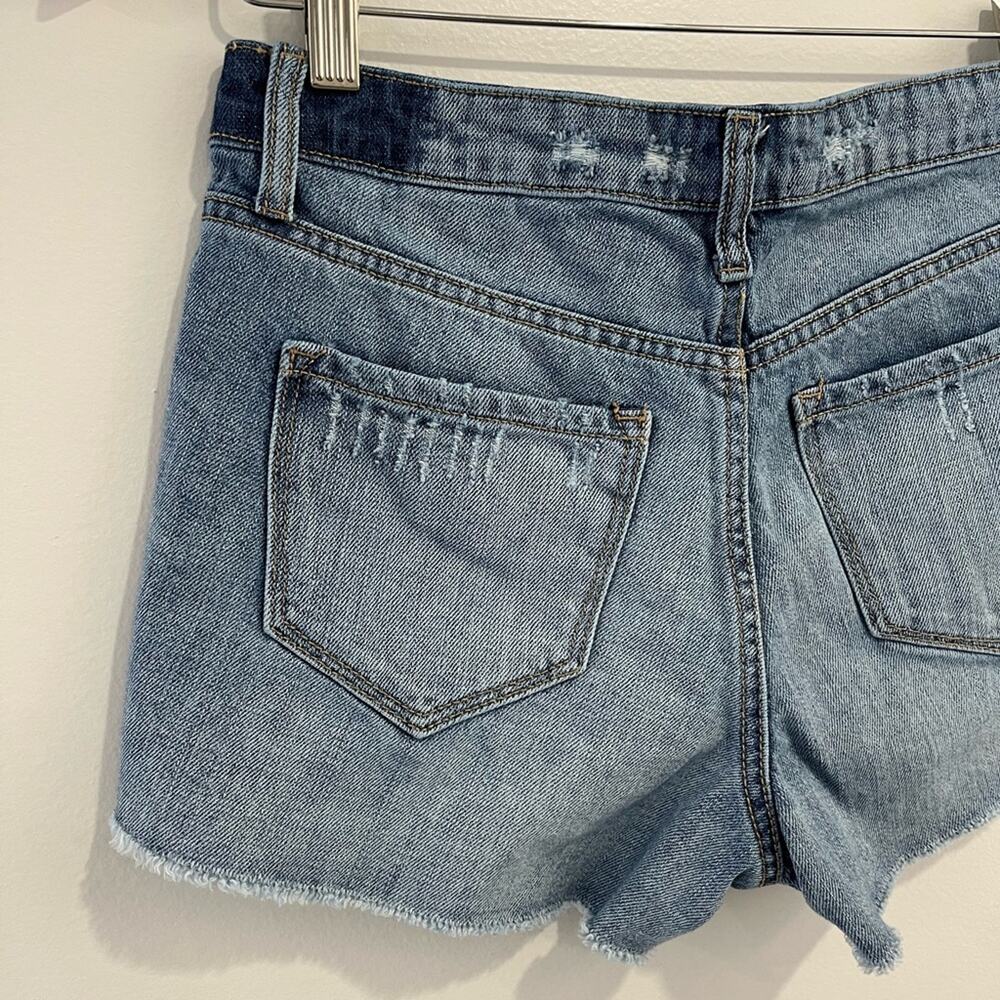 Vervet High Rise Button Fly Shorts 26 Cutoff Distressed - Picture 7 of 9